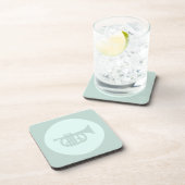 Trumpet CUSTOM FARBEN Musik Getränkeuntersetzer (Rechte Seite)