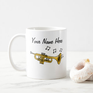Trumpet Custom Tasse Trumpeter Brass Musician Gesc