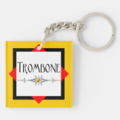 Trumpet-Dekorationslinie Schlüsselanhänger (Rückseite)