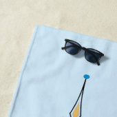 Trumpet-Dekorationslinie Strandtuch (Beispiel)