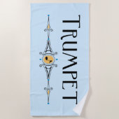 Trumpet-Dekorationslinie Strandtuch (Vorderseite)