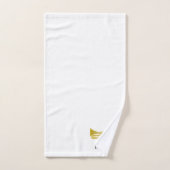 Trumpet Design Monogrammed Badhandtuch Set (Handtuch)