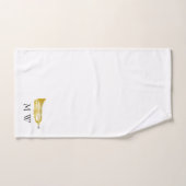 Trumpet Design Monogrammed Badhandtuch Set (Handtuch)