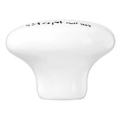 Trumpet Design Personalised Keramikknauf (Seitenansicht)