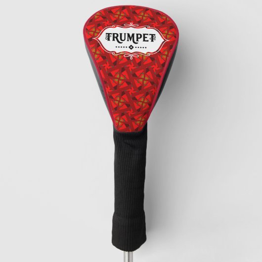 Trumpet-Emblem Golf Headcover (Vorderseite)