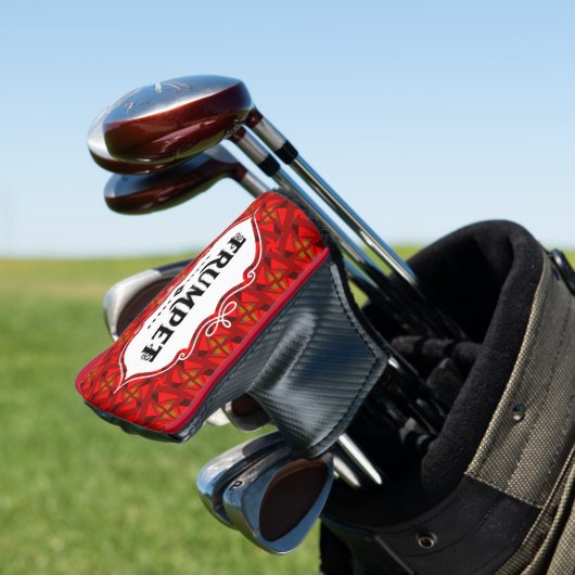 Trumpet-Emblem Golf Headcover (In Situ)