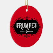 Trumpet-Emblem Keramik Ornament (Rechts)