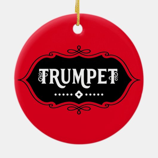 Trumpet-Emblem Keramik Ornament (Hinten)