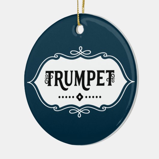 Trumpet-Emblem Keramik Ornament (Links)