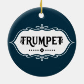 Trumpet-Emblem Keramik Ornament (Hinten)