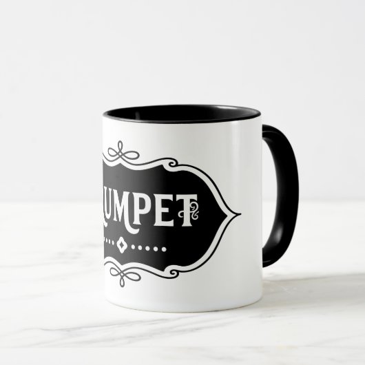 Trumpet-Emblem Tasse (VorderseiteRechts)