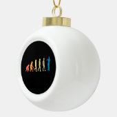 Trumpet-Evolution Keramik Kugel-Ornament (Rechts)