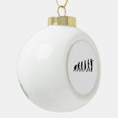 Trumpet-Evolution Keramik Kugel-Ornament (Links)