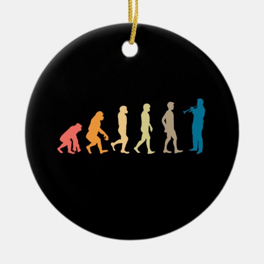 Trumpet-Evolution Keramik Ornament (Vorne)