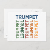 Trumpet farblich postkarte (Vorne/Hinten)
