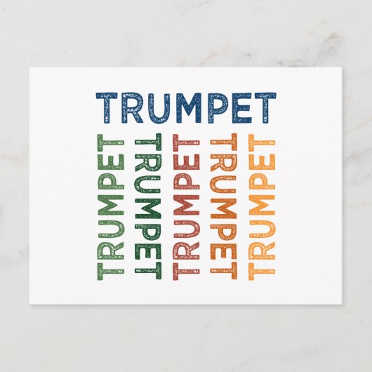 Trumpet farblich postkarte (Vorderseite)