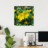 Trumpet Garden Blumen Yellow Poster (Heimbüro)