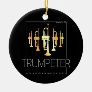 Trumpet Geboren, Trumpeter für Musiker zu sein Keramik Ornament