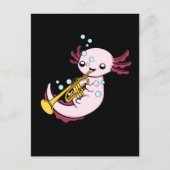 Trumpet Geschenk Kinder Marching Band Axolotl Trum Postkarte (Vorderseite)