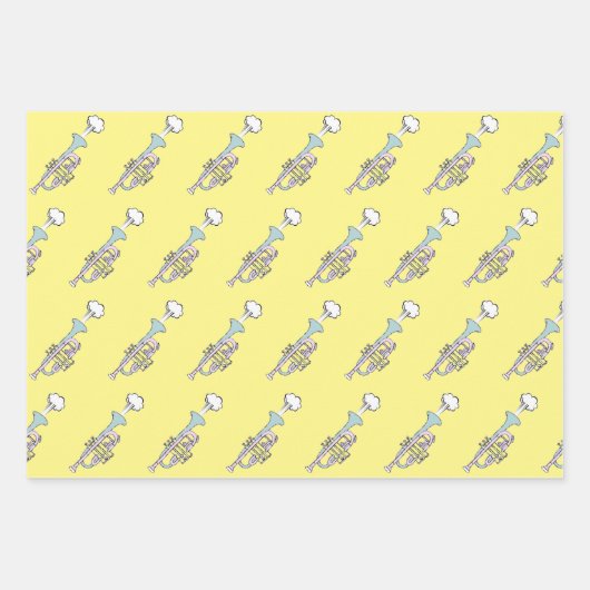 Trumpet Geschenkpapier Set (Vorderseite)