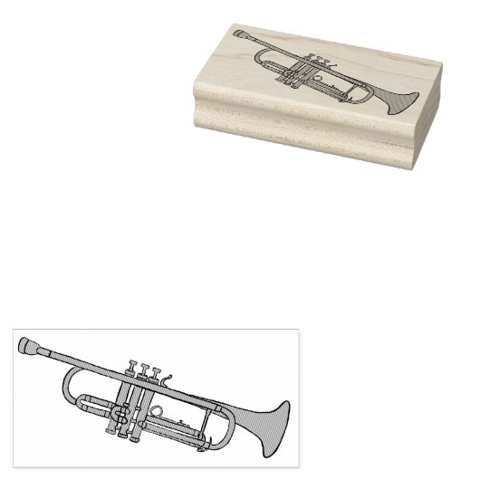 Trumpet Gummistempel (Stempel)