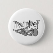 Trumpet Halloween Cobwebets Button (Vorderseite)