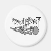 Trumpet Halloween Cobwebets Magnet (Vorne)