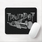 Trumpet Halloween Cobwebets Mousepad (Mit Mouse)
