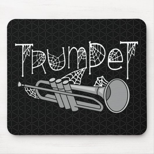 Trumpet Halloween Cobwebets Mousepad (Vorne)