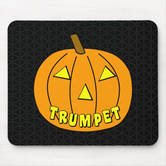 Trumpet Halloween Pumpkin Mousepad (Vorne)