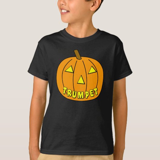 Trumpet Halloween Pumpkin T-Shirt (Vorderseite)