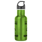 Trumpet Happy Place Edelstahlflasche (Vorderseite)