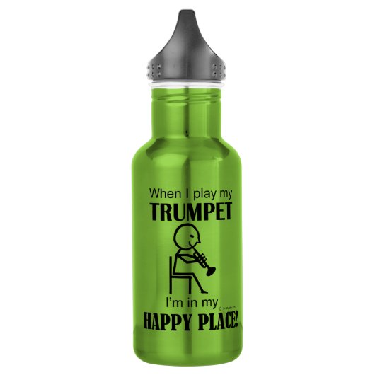 Trumpet Happy Place Edelstahlflasche (Links)