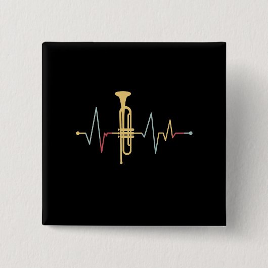 Trumpet Heartbeat Button (Vorderseite)