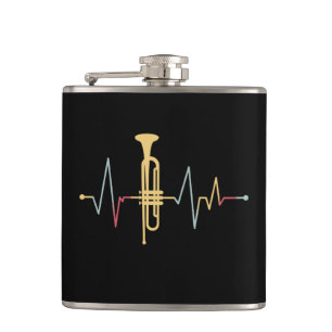 Trumpet Heartbeat Flachmann