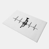 Trumpet Heartbeat Fußmatte (Schrägansicht)