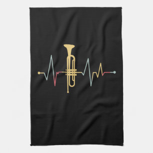 Trumpet Heartbeat Geschirrtuch