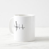Trumpet Heartbeat Kaffeetasse (Vorderseite Links)