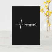 Trumpet Heartbeat Karte (Gelbe Blume)