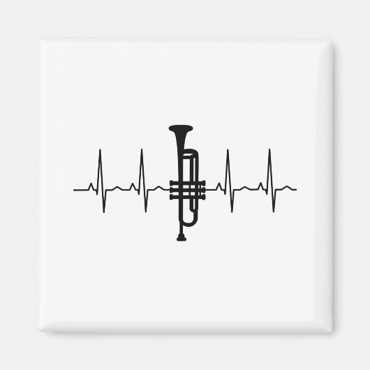 Trumpet Heartbeat Magnet (Vorne)
