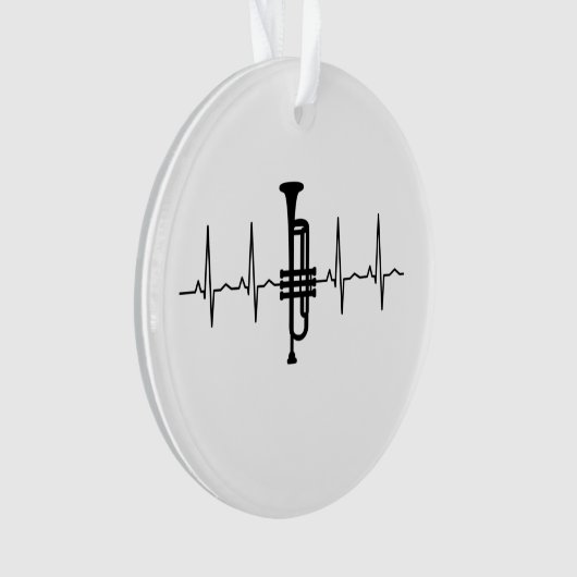 Trumpet Heartbeat Ornament (Vorderseite)