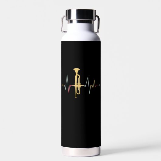 Trumpet Heartbeat Trinkflasche (Vorne)