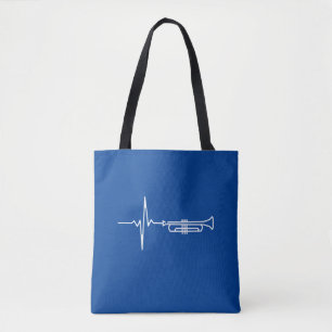 Trumpet Heartbeat Trumpet Player Geschenk Tasche
