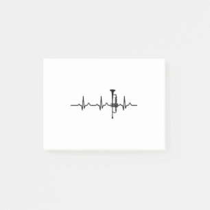 Trumpet Heartbeat - Trumpet-Shirt für Trumpet Pla Post-it Klebezettel