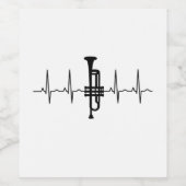 Trumpet Heartbeat Weinetikett (Einzelnes Label)