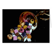 Trumpet Horn mit Licorice Candy Weihnachten (Vorderseite (Horizontal))