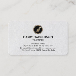 Trumpet Icon Trumpeter Premium BusinessCard Visitenkarte