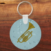 Trumpet illustration keychain schlüsselanhänger (Vorderseite)