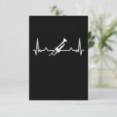 Trumpet Jazz Music Heartbeat Funny Gift Dankeskarte (Stehend Vorderseite)