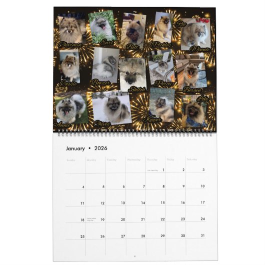 Trumpet Keeshond Calendar 2021 Kalender (Jan 2026)